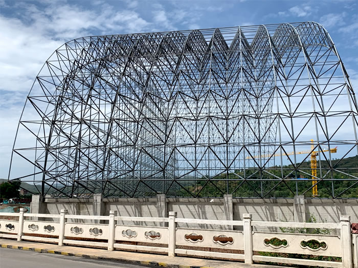 太仓山寨矿储煤棚网架